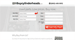 Desktop Screenshot of buycylinderheads.com