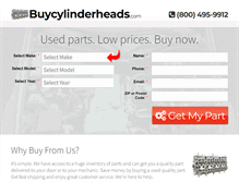 Tablet Screenshot of buycylinderheads.com